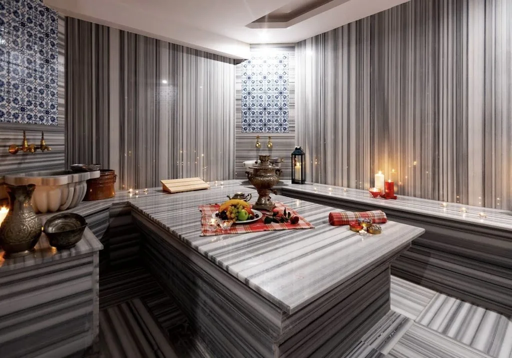 Private Turkish bath interior in Istanbul Old City
